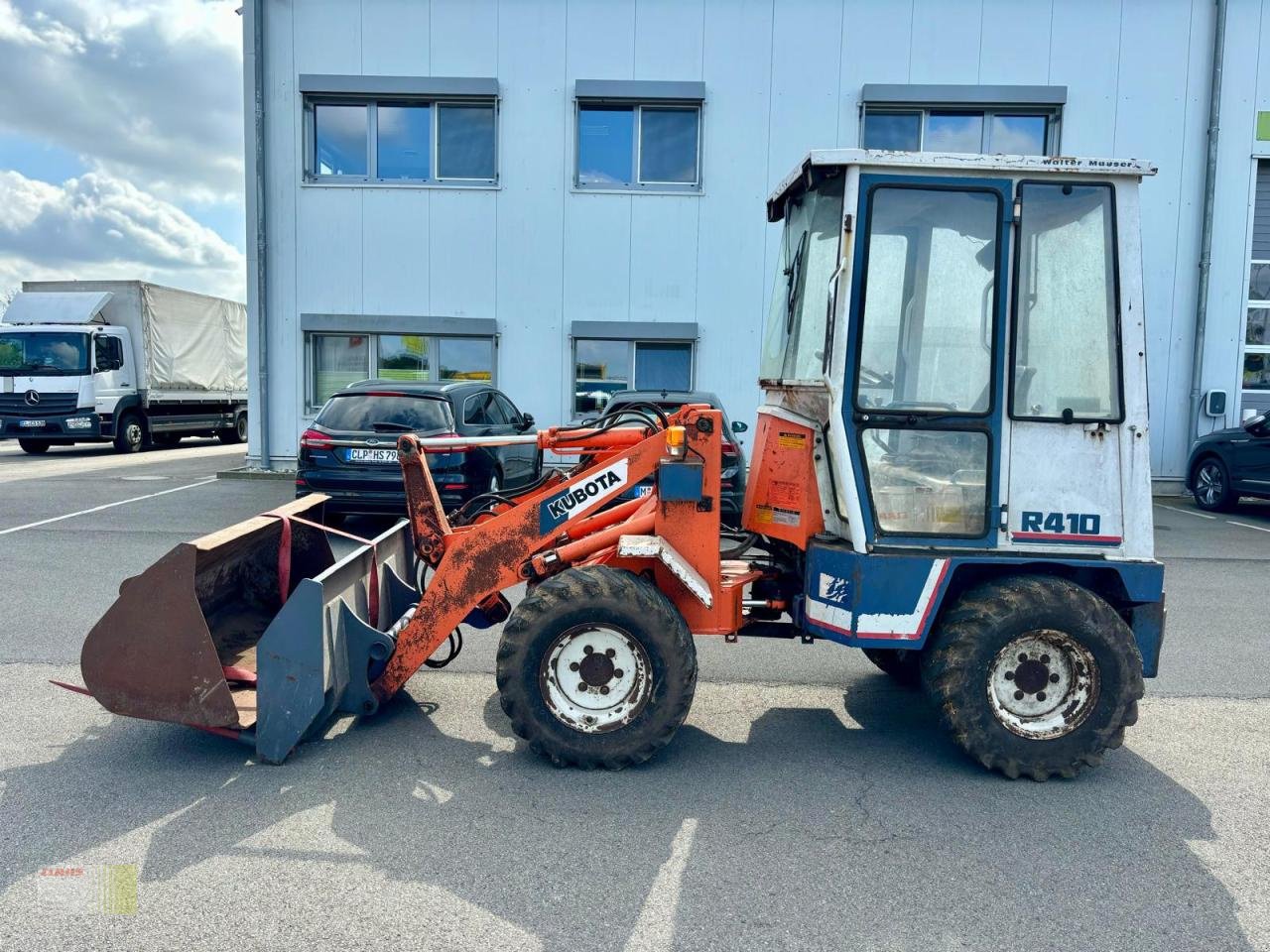 Radlader typu Kubota R 410, Radlader, Hoflader, Kabine, Schaufel, Dunggabel, Gebrauchtmaschine v Molbergen (Obrázek 3)