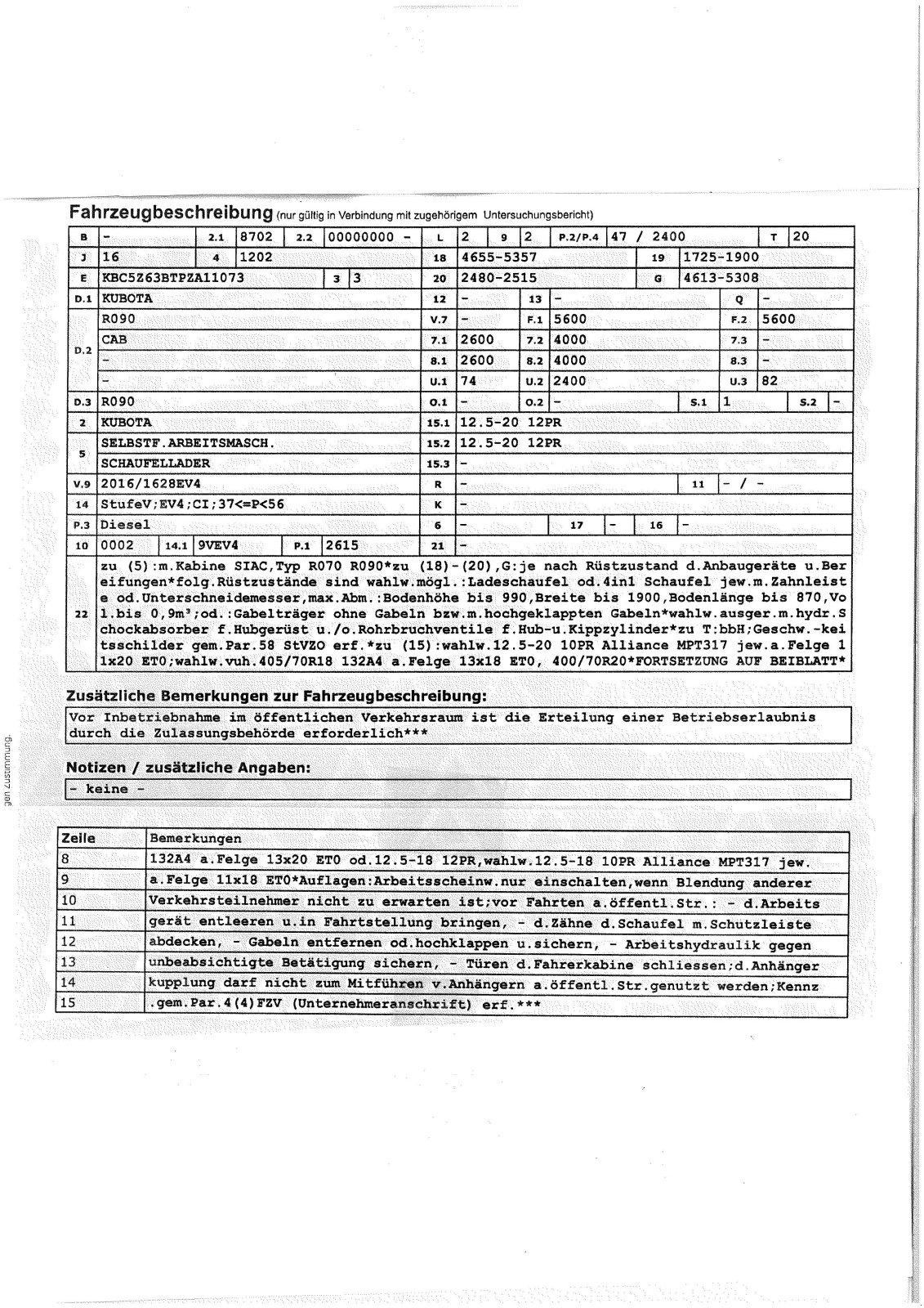 Radlader des Typs Kubota R090 Vorführmaschine 2023 *Knicklader *Schaufellader inkl. *CRS *DPF *Schaufel *Gabel *hydr. SWE, Gebrauchtmaschine in Wagenfeld (Bild 17)