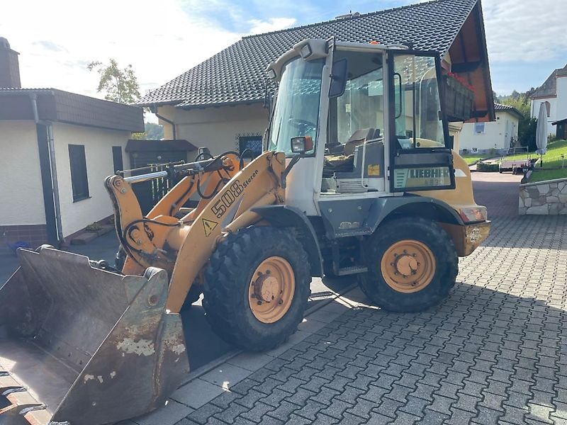 Radlader Türe ait Liebherr L 508 Stereo Radlader Hoflader Klappschaufel, Gebrauchtmaschine içinde Niedernhausen OT Engenhahn (resim 9)