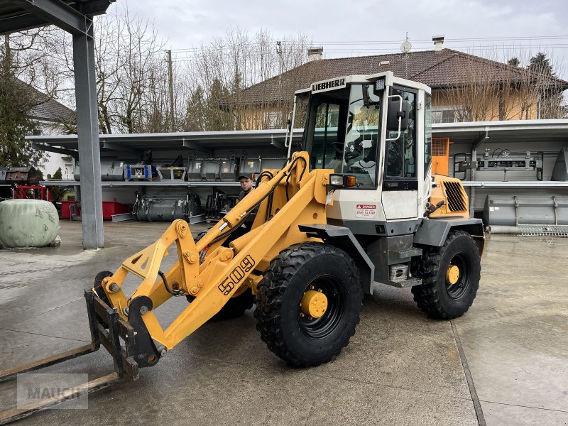 Radlader от тип Liebherr L 509 mit Staplergabel & Euroadapter, Gebrauchtmaschine в Burgkirchen (Снимка 1)