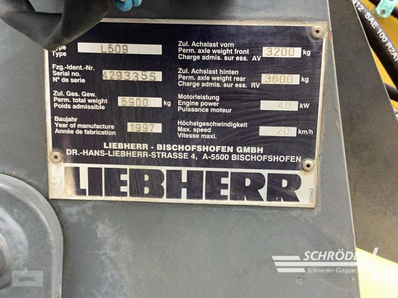 Radlader tip Liebherr L 509, Gebrauchtmaschine in Norden (Poză 10)