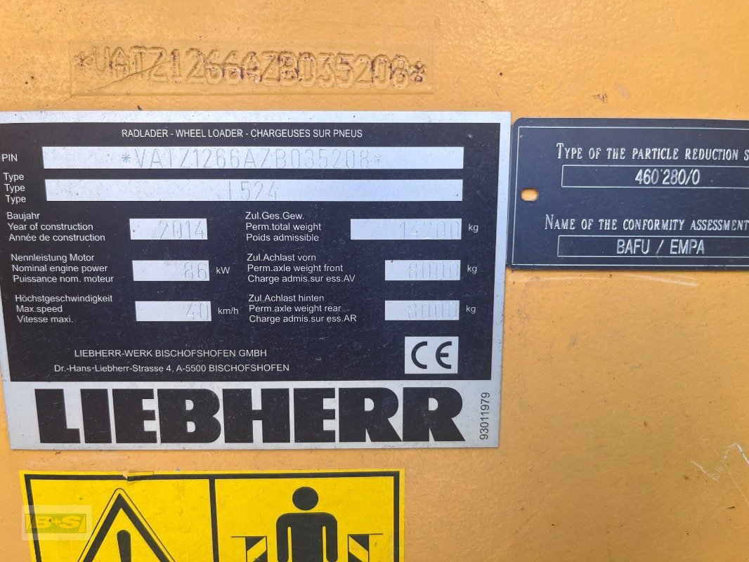 Radlader Türe ait Liebherr L 524, Gebrauchtmaschine içinde Neustadt Dosse (resim 2)