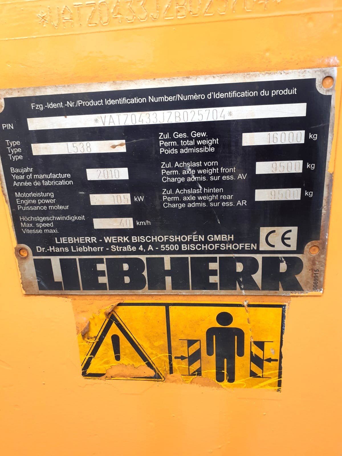 Radlader tipa Liebherr L 538, Gebrauchtmaschine u Nürnberg (Slika 1)