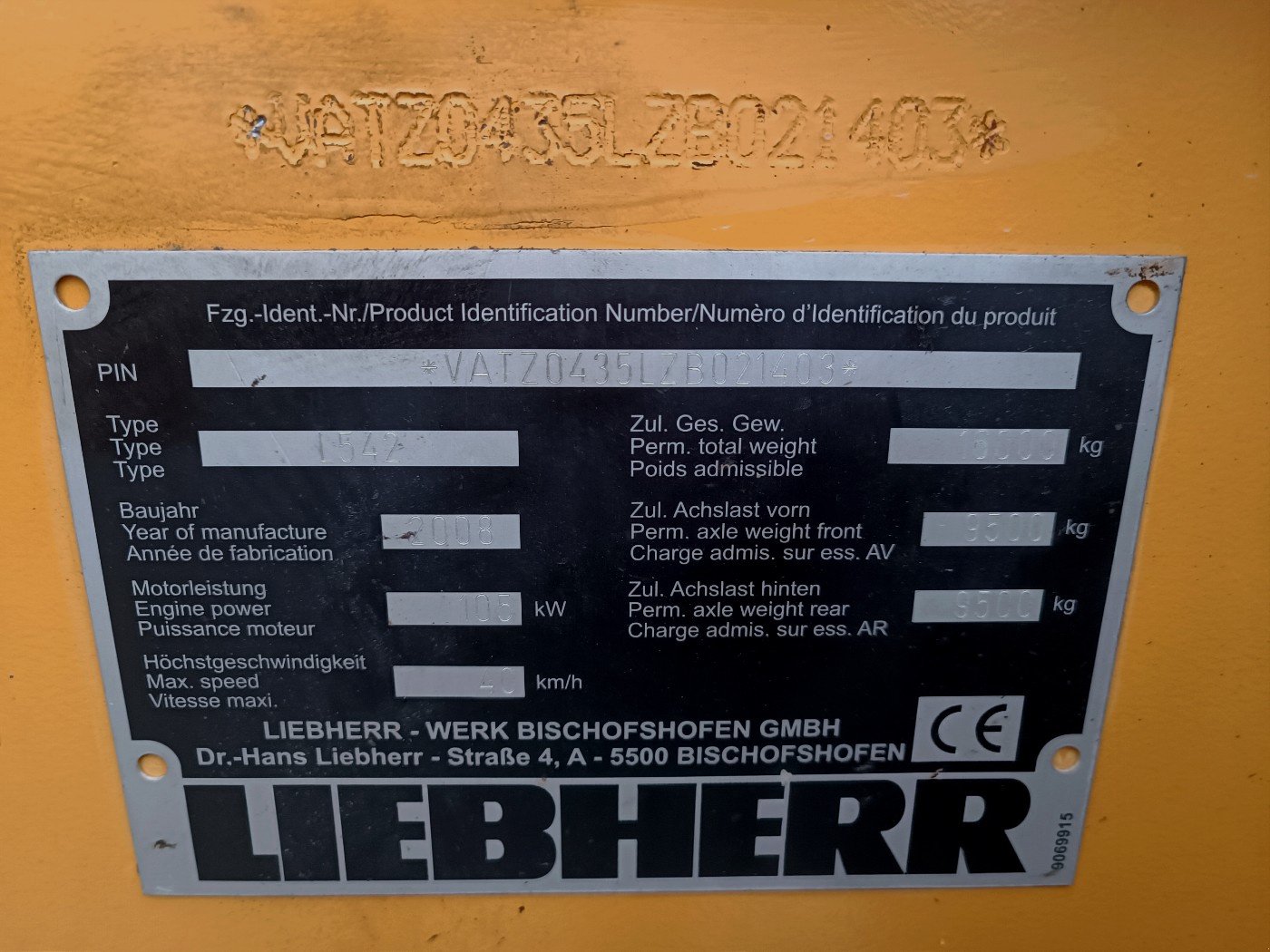 Radlader от тип Liebherr L 542 kein 538 524 514 550 sehr schöne Maschine, Gebrauchtmaschine в Gemmingen (Снимка 24)