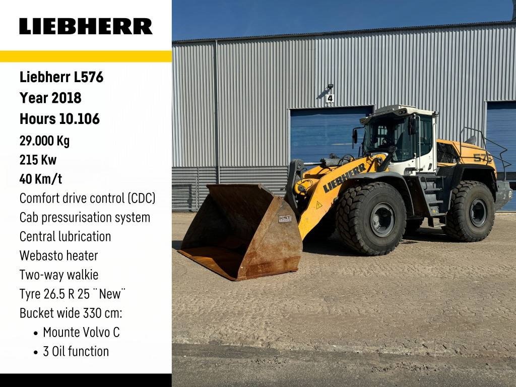 Radlader tip Liebherr L 576, Gebrauchtmaschine in Vojens (Poză 1)