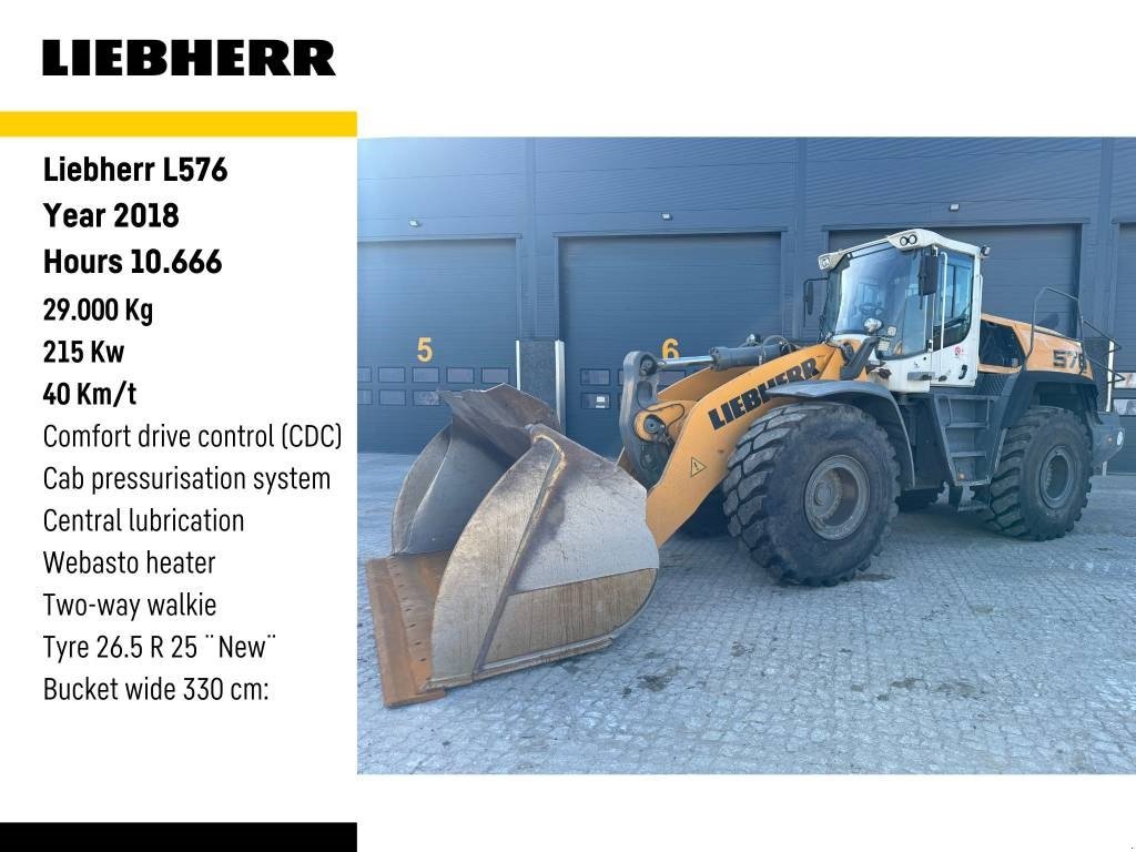 Radlader Türe ait Liebherr L 576, Gebrauchtmaschine içinde Vojens (resim 1)