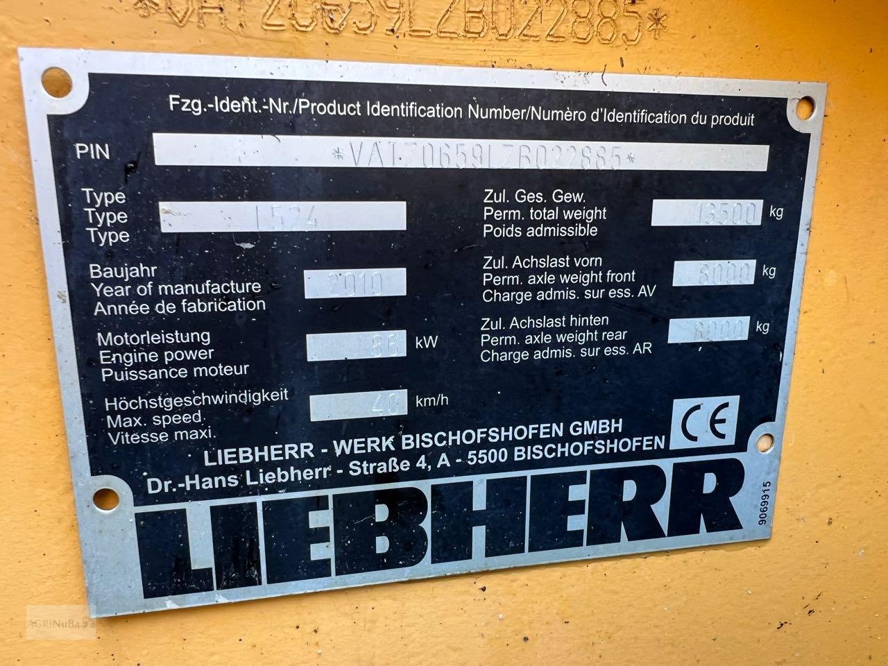 Radlader Türe ait Liebherr L524, Gebrauchtmaschine içinde Prenzlau (resim 22)