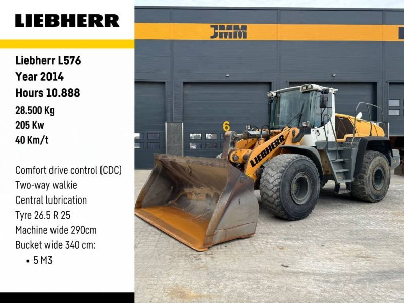 Radlader del tipo Liebherr L576, Gebrauchtmaschine en Vojens