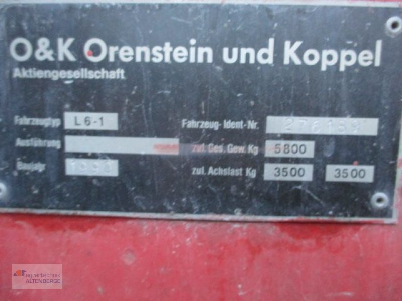Radlader del tipo O&K L6-1, Gebrauchtmaschine en Altenberge (Imagen 7)