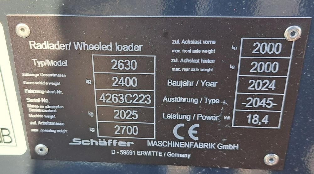 Radlader tip Schäffer 2630, Neumaschine in Freiberg (Poză 15)