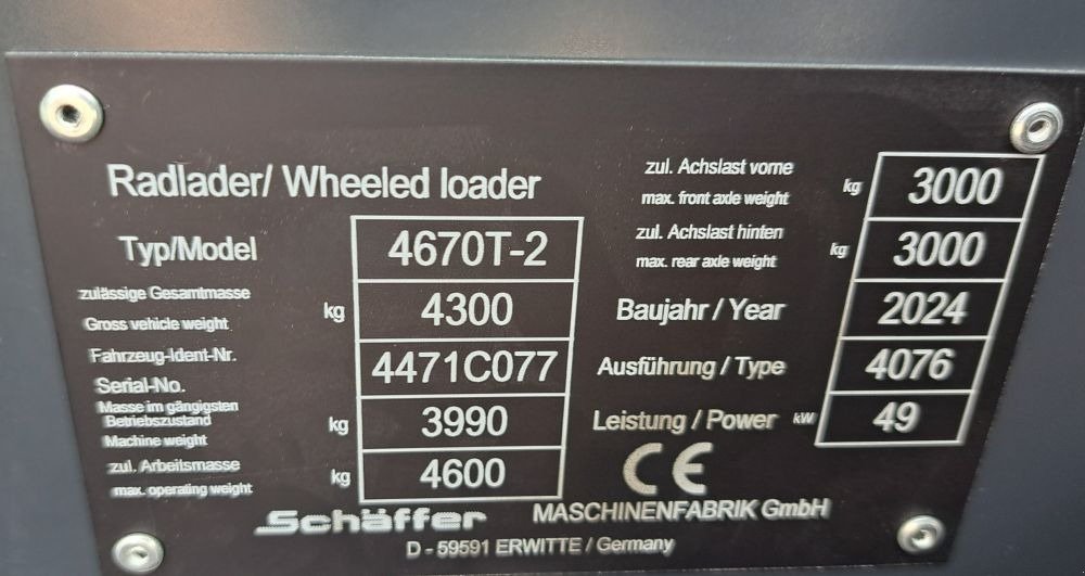 Radlader tip Schäffer 4670 T-2, Gebrauchtmaschine in Freiberg (Poză 18)