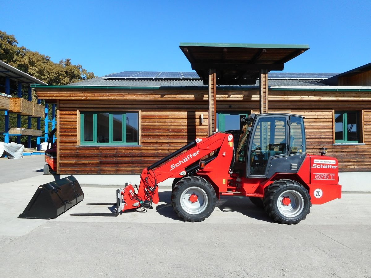 Radlader Türe ait Schäffer 570T mit Teleskoparm! ( 4.900kg )  Schaufel u. G, Gebrauchtmaschine içinde St. Nikolai ob Draßling (resim 1)