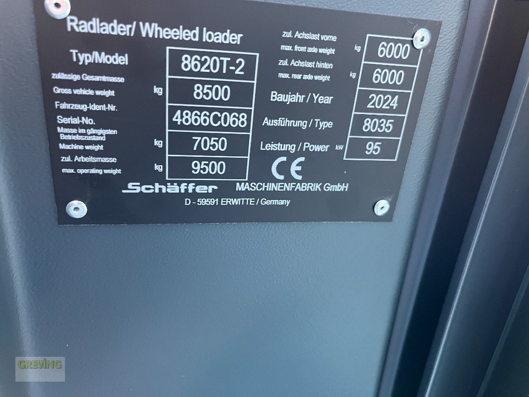 Radlader tip Schäffer 8620T Teleskopradlader, Neumaschine in Greven (Poză 29)