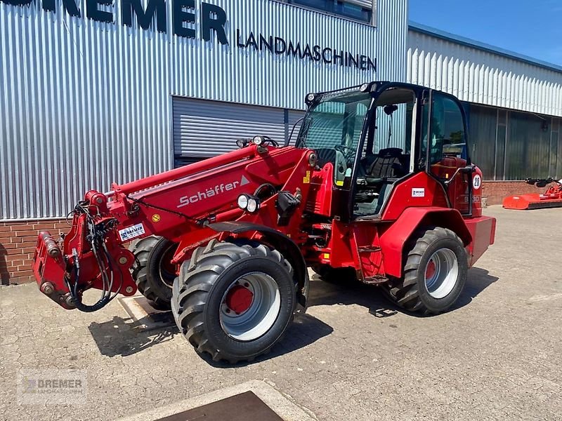 Radlader des Typs Schäffer 9530 T, Teleskop, Zentralschmierung, Bereifung neu, Gebrauchtmaschine in Asendorf (Bild 2)