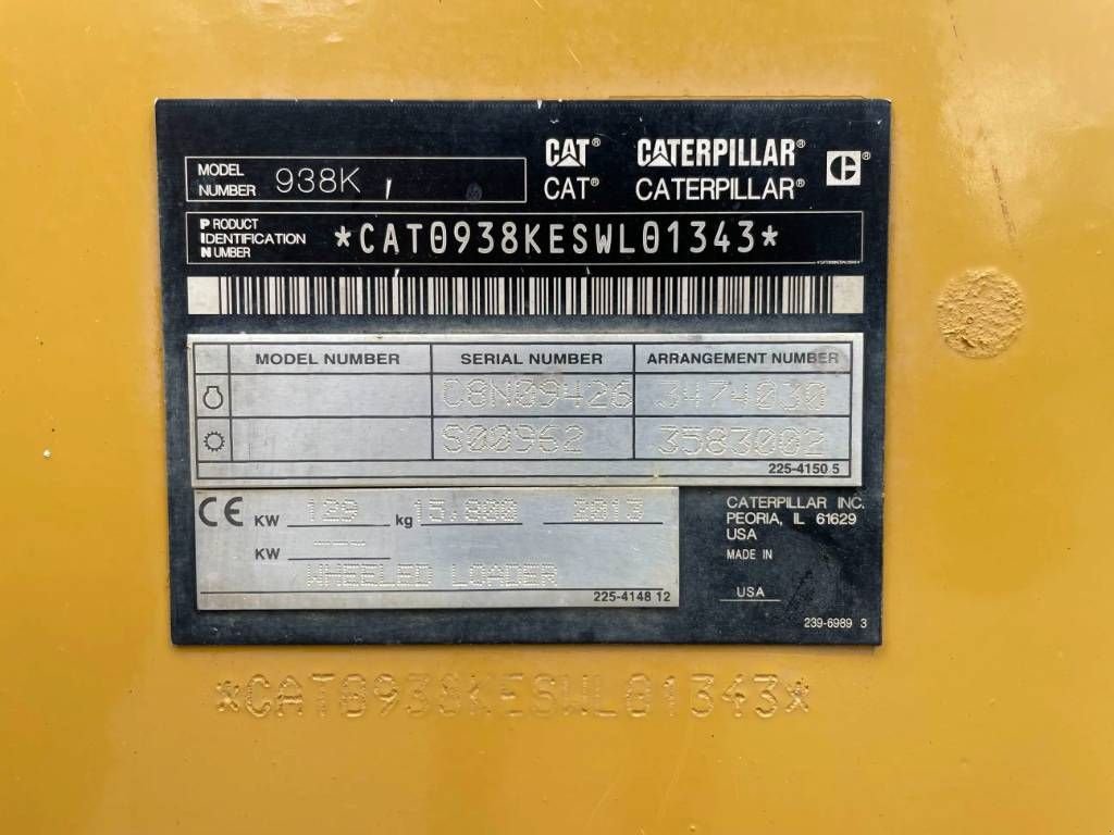 Radlader tip Sonstige Cat 938K, Gebrauchtmaschine in Venlo (Poză 7)