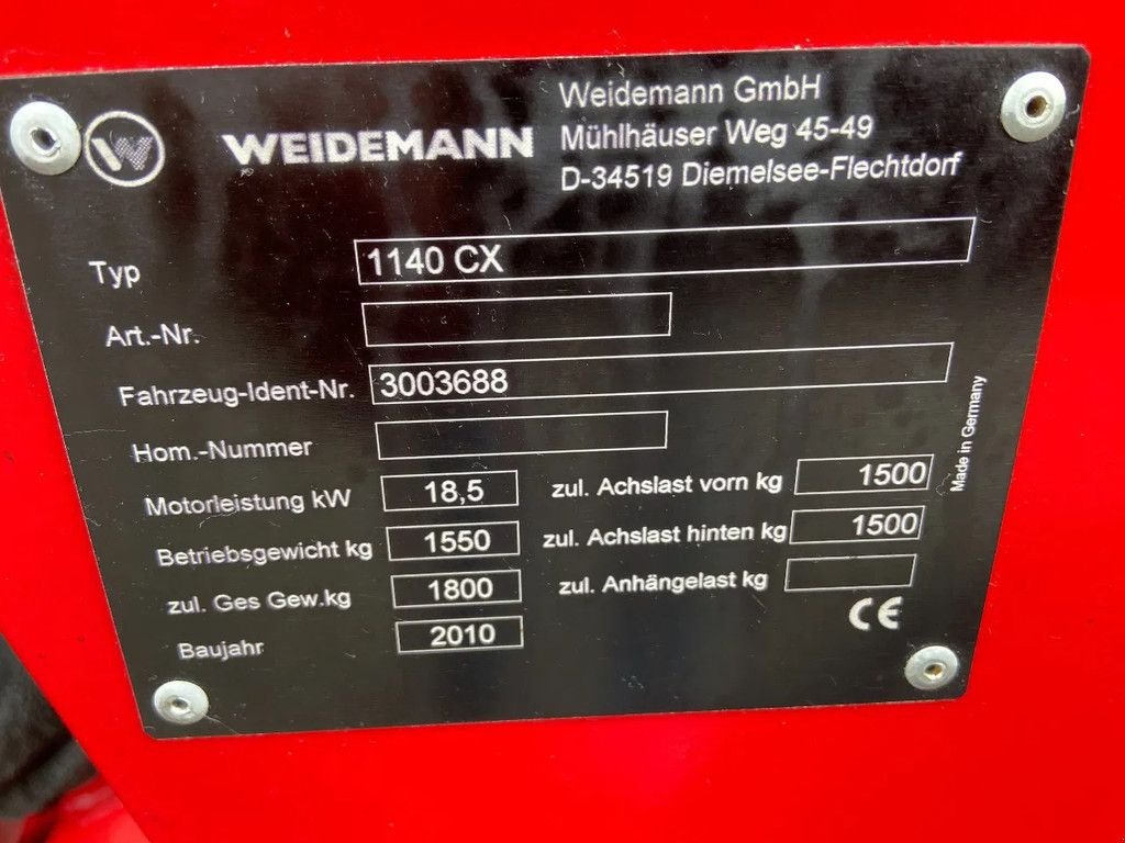 Radlader typu Sonstige Weidemann 1140 CX 30, Gebrauchtmaschine w HA (Zdjęcie 9)