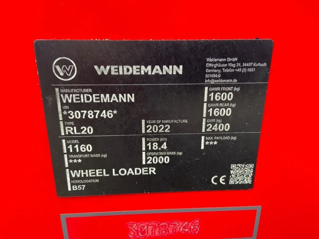 Radlader tip Sonstige Weidemann 1160 VERKOCHT, Gebrauchtmaschine in HA (Poză 11)