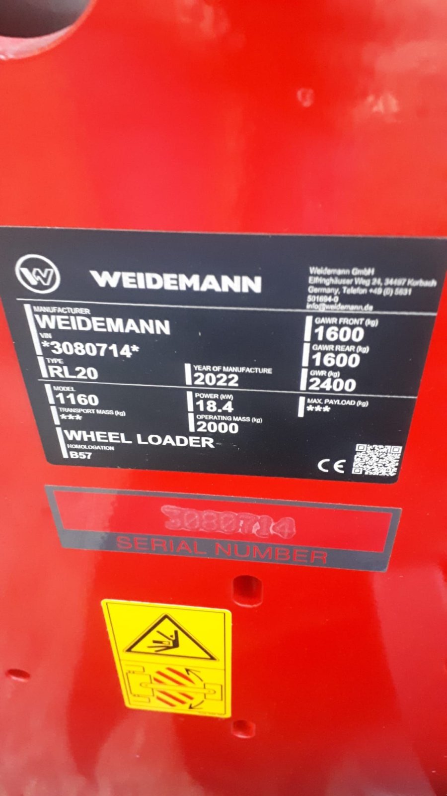 Radlader typu Sonstige Weidemann 1160, Neumaschine w Maartensdijk (Zdjęcie 5)