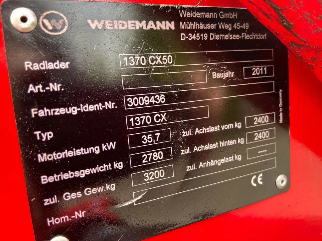 Radlader του τύπου Sonstige Weidemann 1370 CX 50, Gebrauchtmaschine σε HA (Φωτογραφία 11)