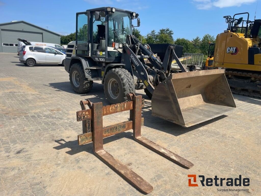 Radlader tip Terex TEREX SCHAEFF TL100 HJULLÆSSER INCL. SKOVL, KOST OG PALLEGAFLER, Gebrauchtmaschine in Rødovre (Poză 1)