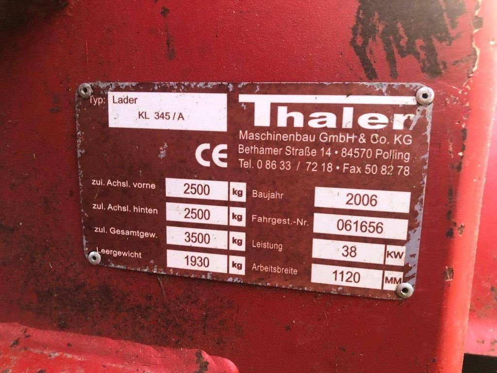 Radlader typu Thaler kl345/a, Gebrauchtmaschine v Antwerpen (Obrázok 11)