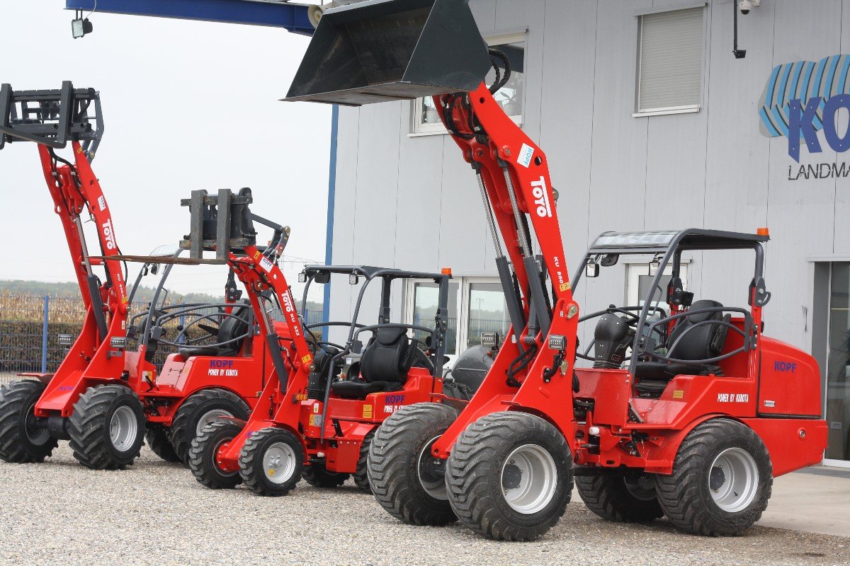 Radlader del tipo Toyo 841 Bügel Stage V 310cmHubmast Kubota-Motor, Neumaschine en Schutterzell (Imagen 1)