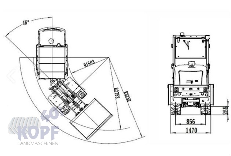 Radlader типа Toyo 841 Kabine stage V mit Kubota Motor, Neumaschine в Schutterzell (Фотография 3)