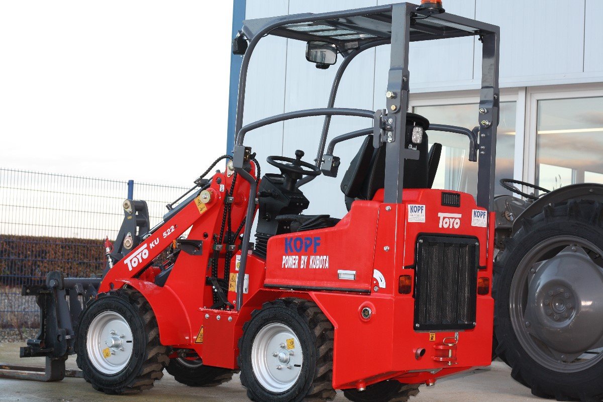 Radlader del tipo Toyo Mini 522 II mit Wetterschutz - KUBOTA Motor, Neumaschine In Schutterzell (Immagine 11)