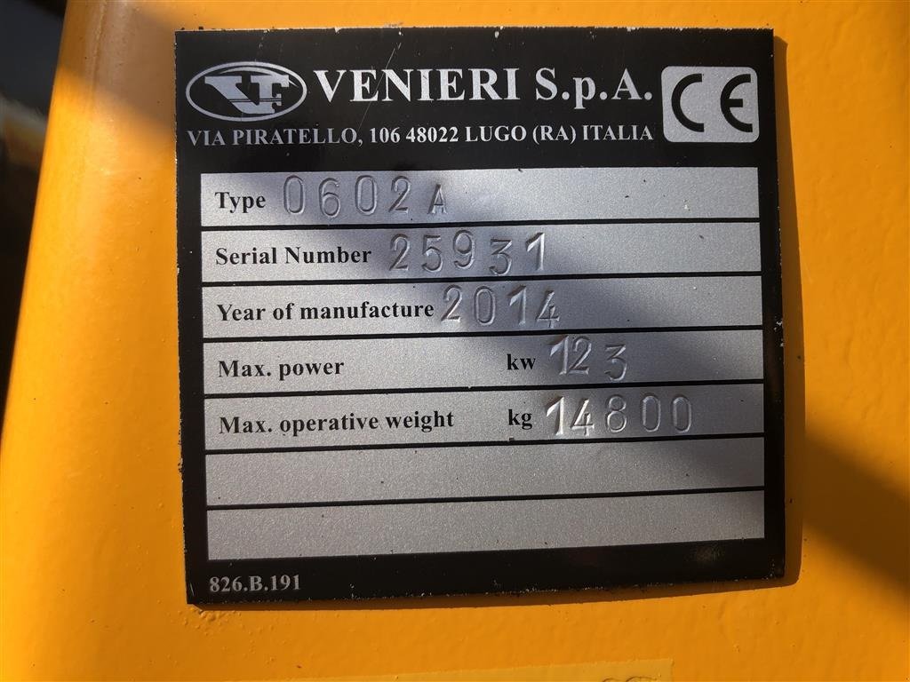 Radlader Türe ait Venieri 13.63, Gebrauchtmaschine içinde Holstebro (resim 5)