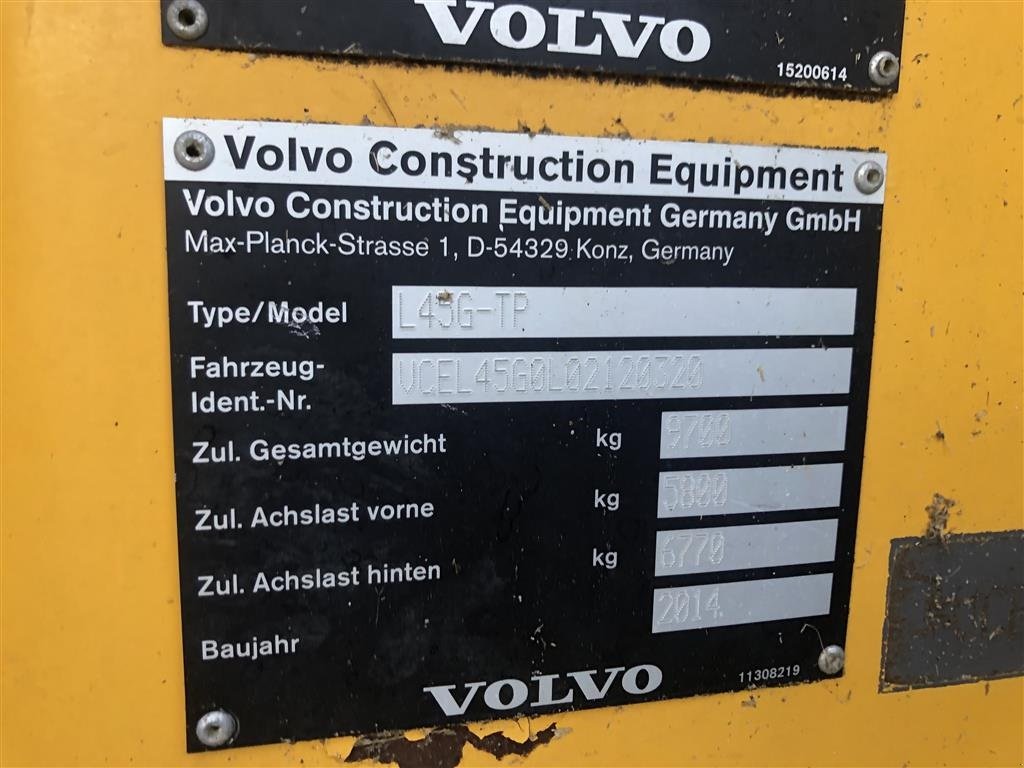 Radlader Türe ait Volvo L 45 G, Gebrauchtmaschine içinde Brørup (resim 6)