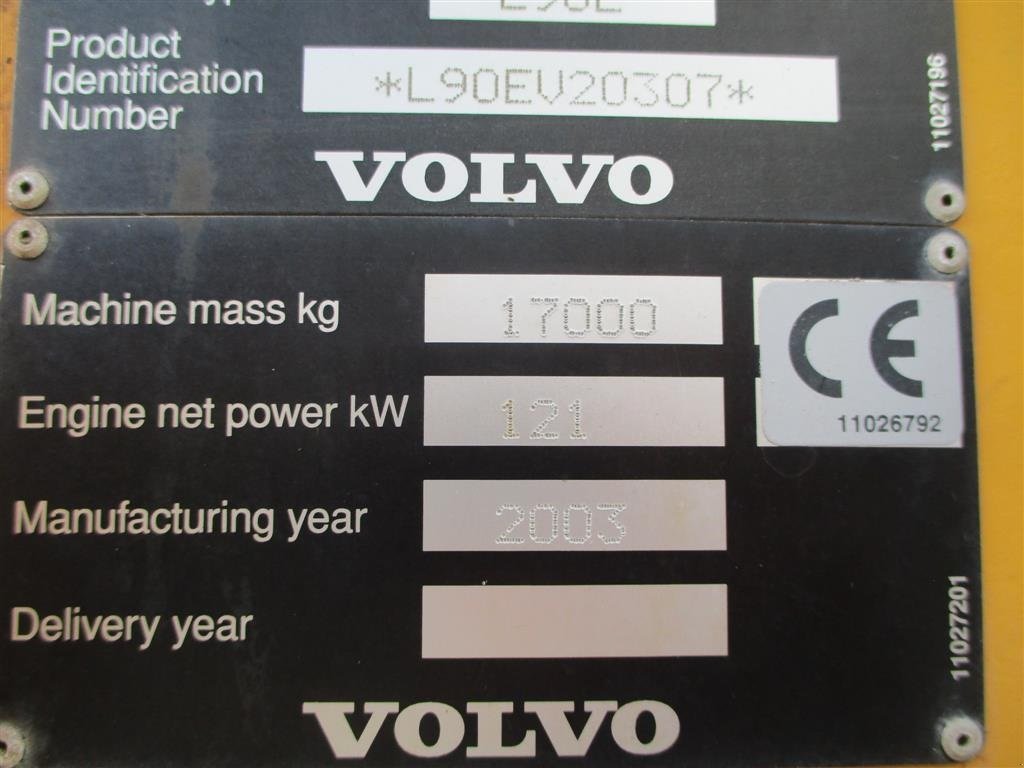 Radlader του τύπου Volvo L 90 E med centralsmørring og hurtigskifte, Gebrauchtmaschine σε Lintrup (Φωτογραφία 2)