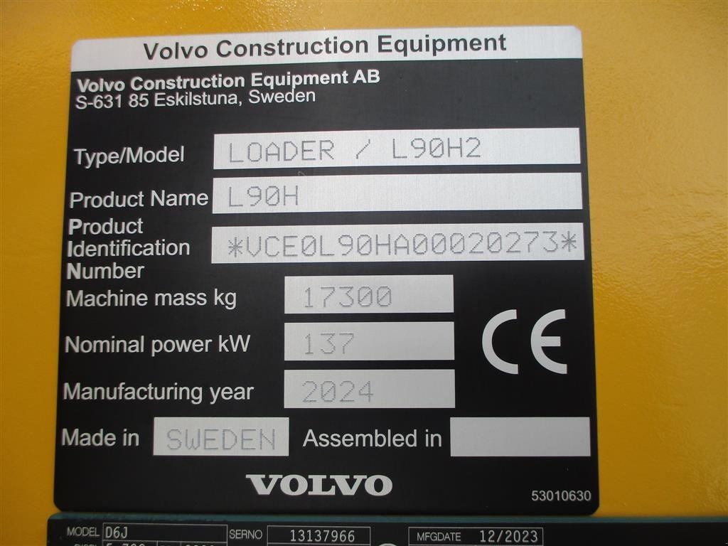 Radlader του τύπου Volvo L 90 H  AGRICULTURE DK-maskine, Co-Pilot, LANG-BOM & med 750mm Michelin MEGA X BIB hjul., Gebrauchtmaschine σε Lintrup (Φωτογραφία 4)