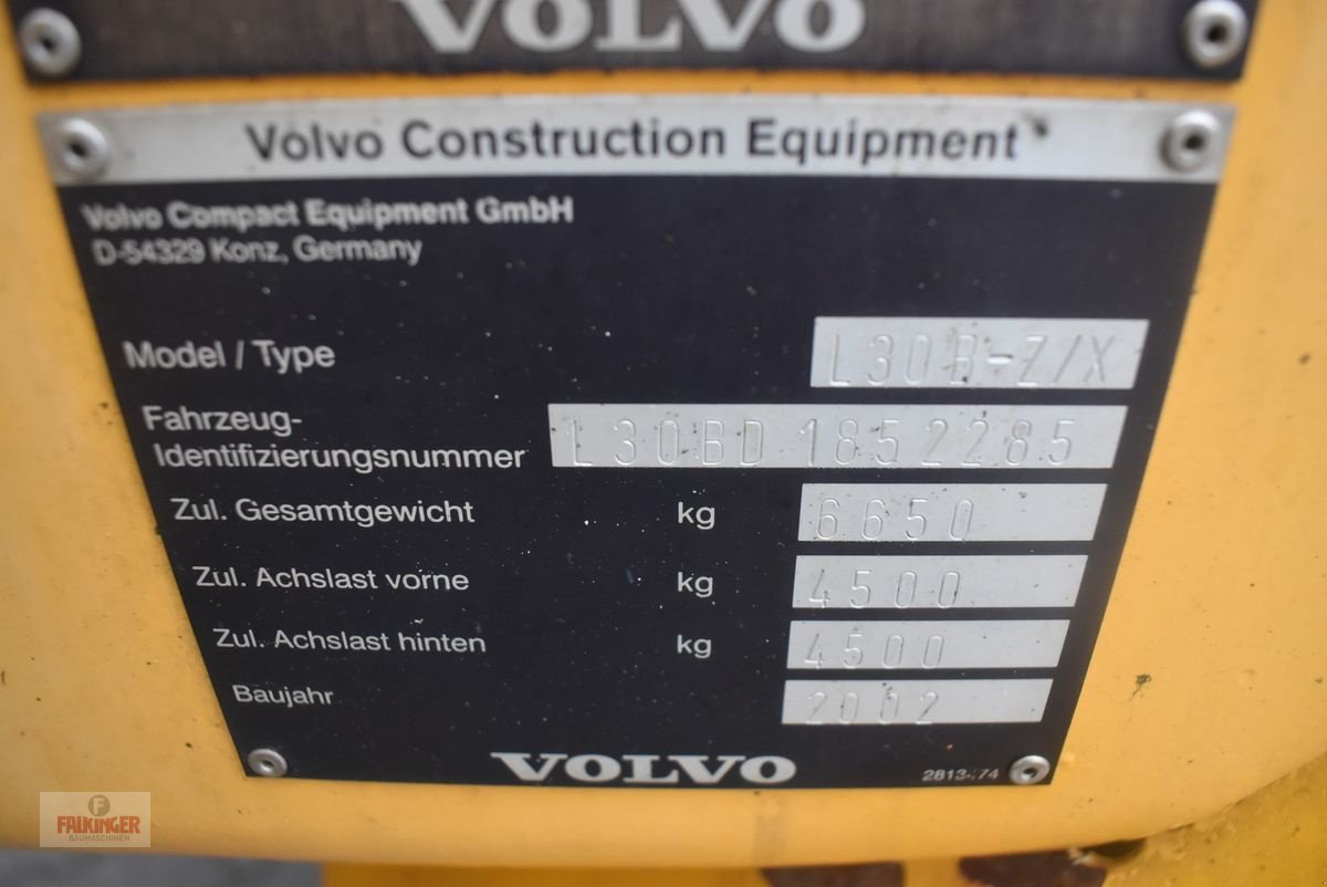 Radlader za tip Volvo L30B-Z/X, Gebrauchtmaschine u Putzleinsdorf (Slika 13)