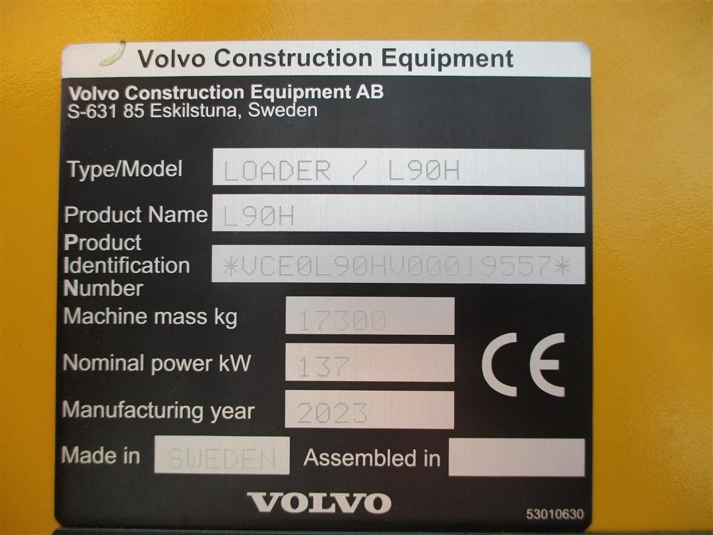 Radlader des Typs Volvo L90H DK-Maskine med CDC, BSS, Lock-UP, 650mm hjul & centralsmørring, Gebrauchtmaschine in Lintrup (Bild 3)