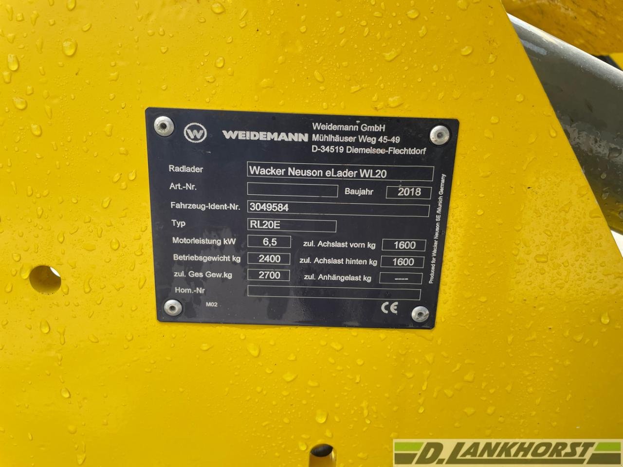 Radlader tip Wacker Neuson WL 20e / ELEKTRO, Gebrauchtmaschine in Neuenkirchen / Bramsche (Poză 16)