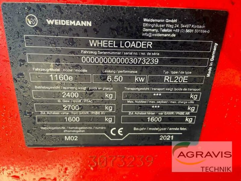 Radlader tip Weidemann  1160E, Gebrauchtmaschine in Alpen (Poză 13)