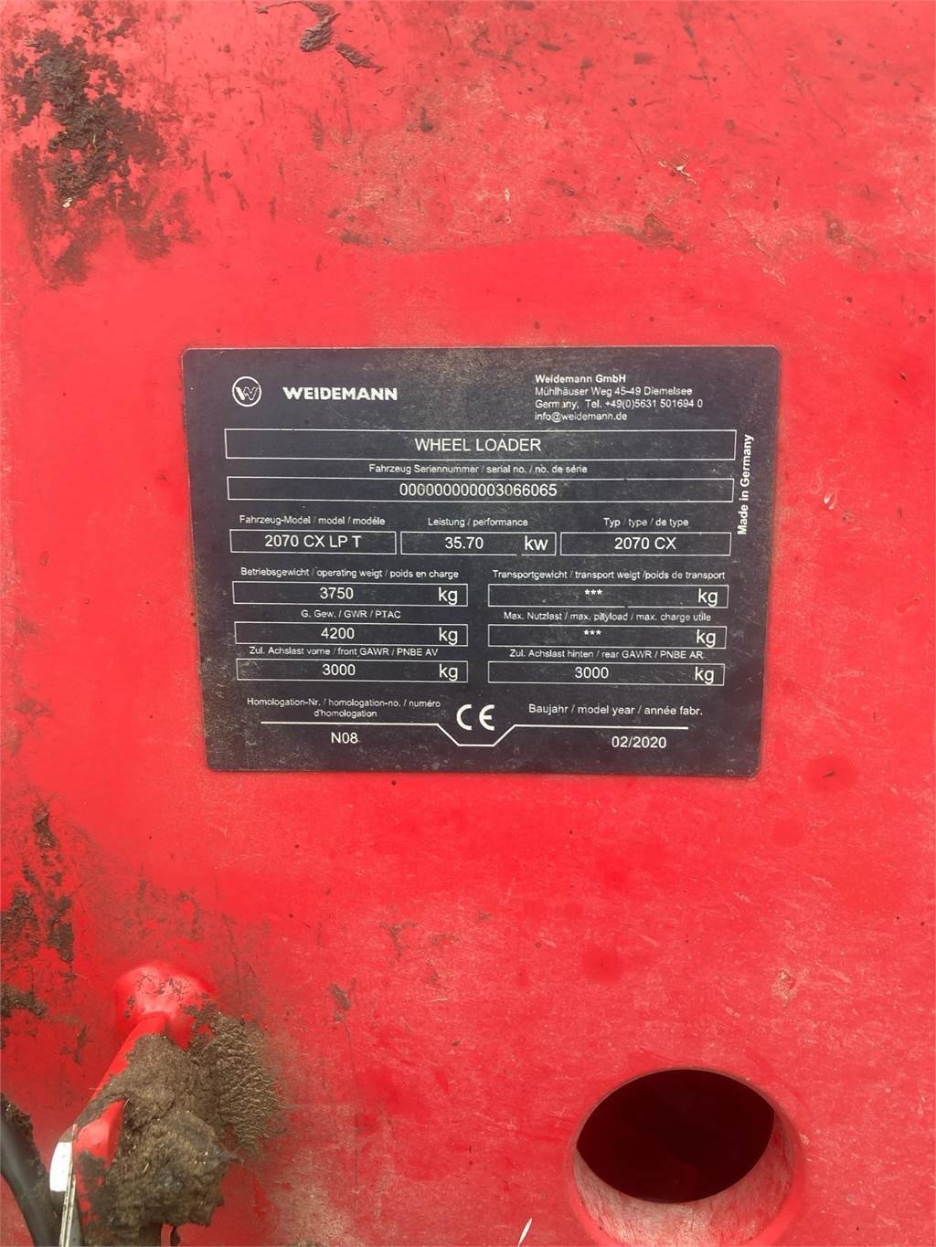 Radlader от тип Weidemann  2070LPT, Gebrauchtmaschine в Vojens (Снимка 7)