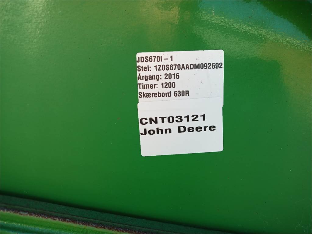 Rapsschneidwerk of the type John Deere 30, Gebrauchtmaschine in Hemmet (Picture 18)