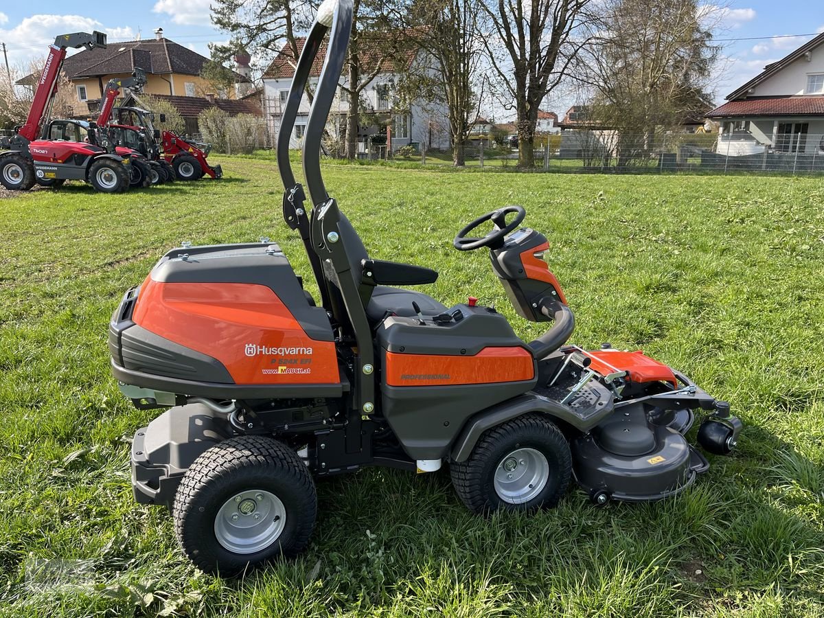 Rasentraktor of the type Husqvarna Rider 524 X EFI mit Mähdeck + 1500€ Akkugeräte K, Neumaschine in Burgkirchen (Picture 22)