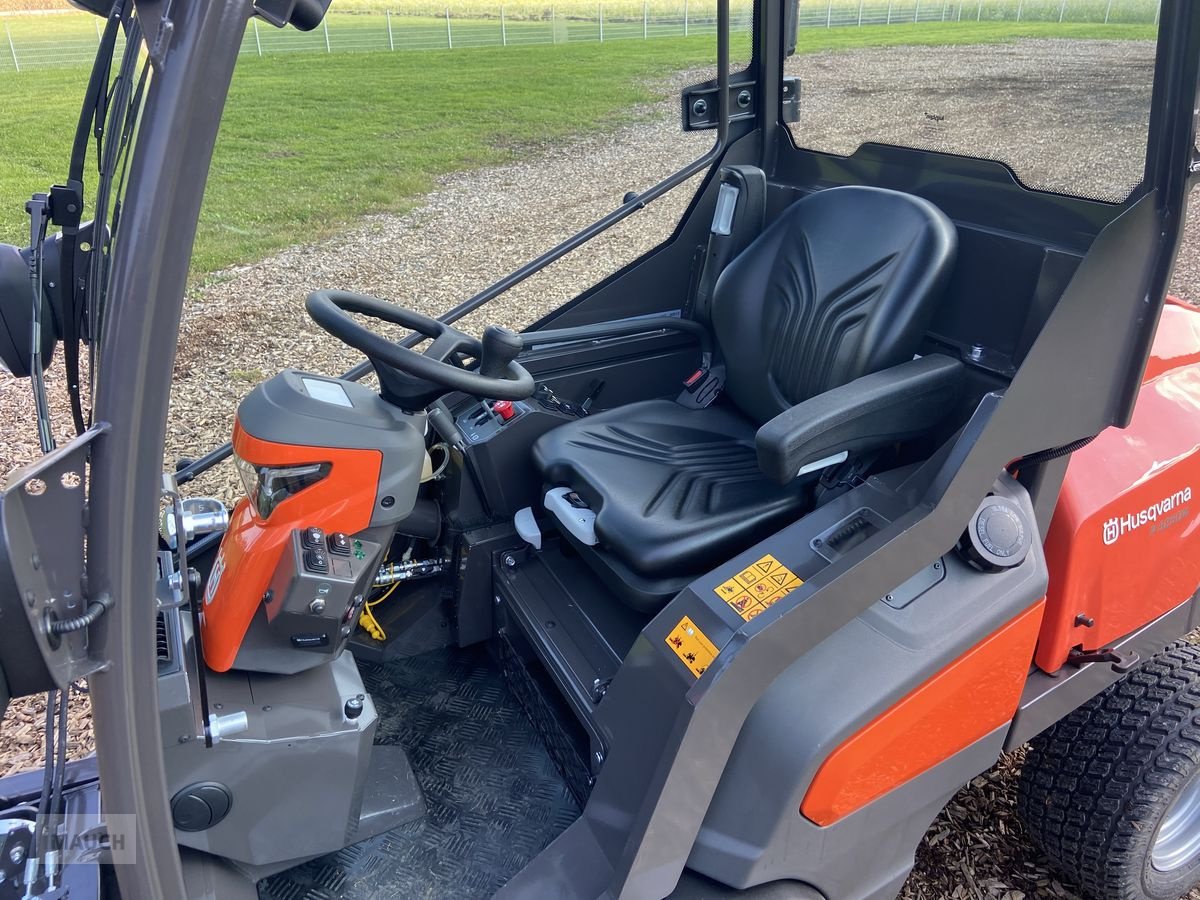 Rasentraktor del tipo Husqvarna Rider P 525DX Kabine mit Mähdeck, Neumaschine In Burgkirchen (Immagine 19)