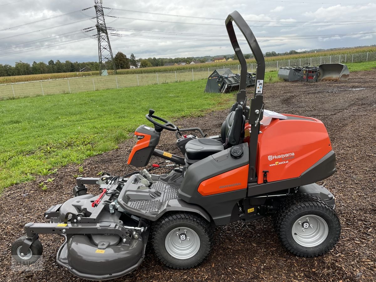 Rasentraktor of the type Husqvarna Rider P 525DX mit Mähdeck, Diesel, Allrad, Servo, Neumaschine in Burgkirchen (Picture 7)