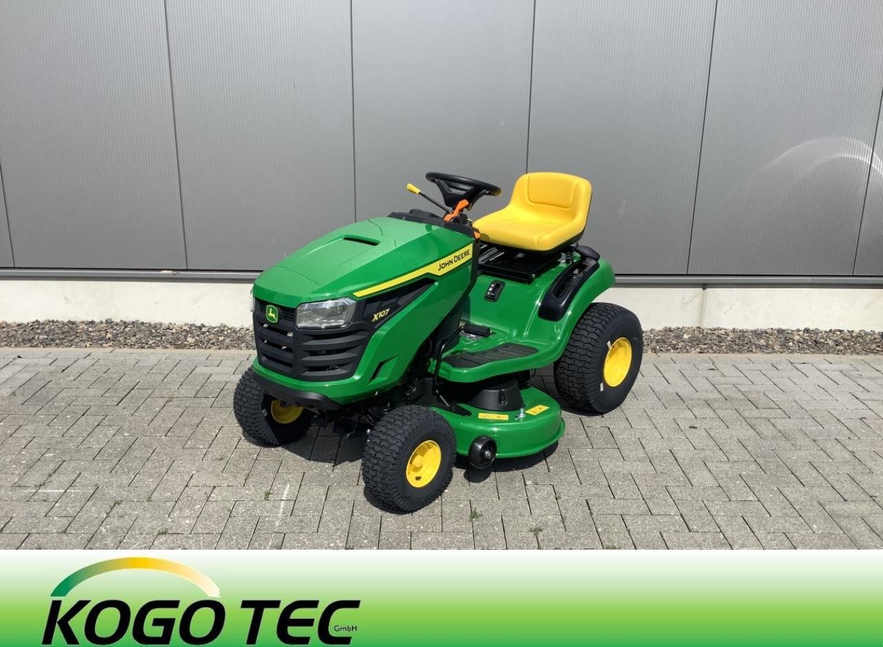 Rasentraktor del tipo John Deere X107, Neumaschine en Mönchengladbach (Imagen 1)