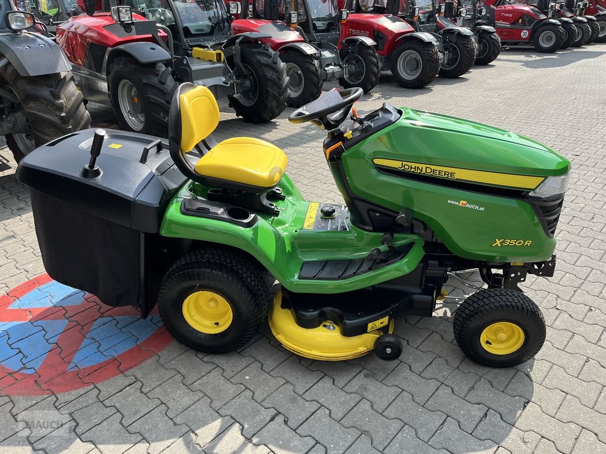 Rasentraktor des Typs John Deere X350R, nur 27h, Neuwertig, frischer Service, Gebrauchtmaschine in Burgkirchen (Bild 15)