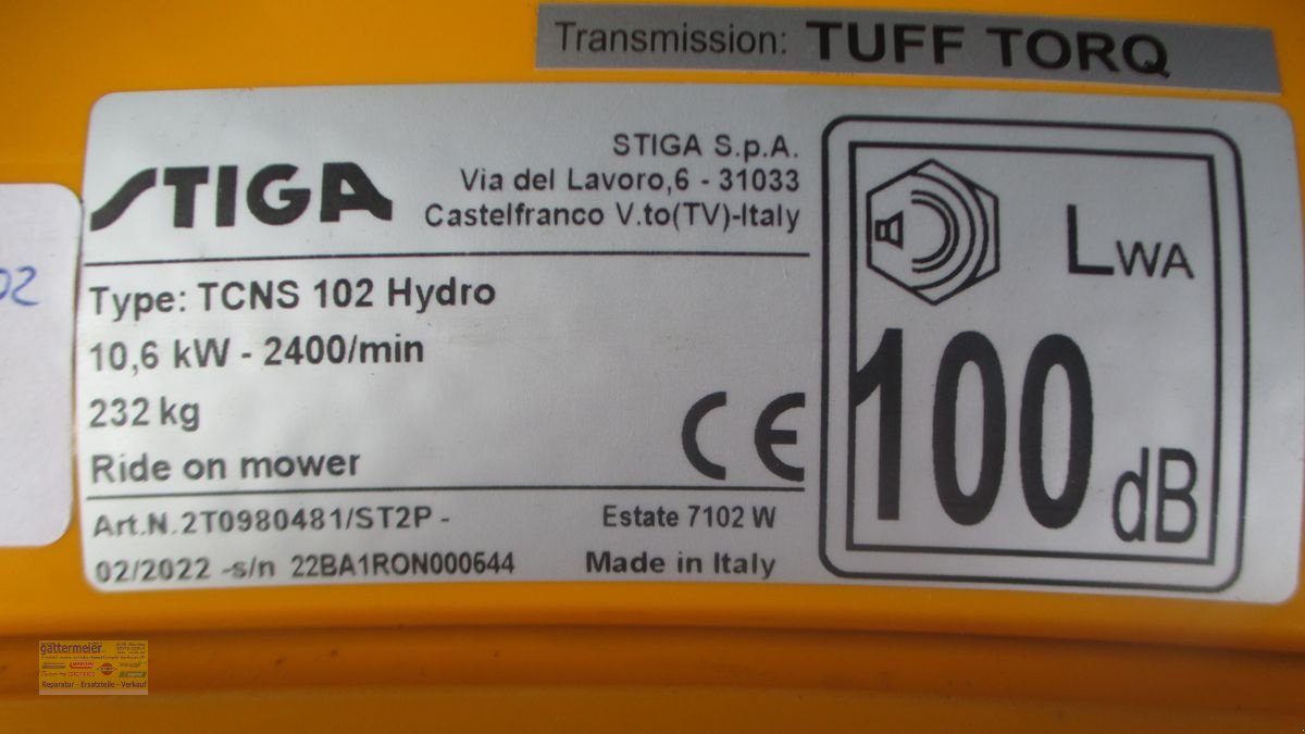 Rasentraktor del tipo Stiga Stiga Estate 7102W ST 650 Twin, Neumaschine en Eferding (Imagen 21)