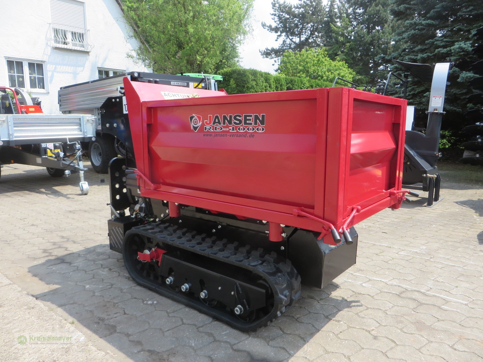 Raupendumper des Typs Jansen RD-1000 Profi Dumper 1000 kg 3-Seiten-Kipper hydraulisch NEU, Neumaschine in Feuchtwangen (Bild 2)