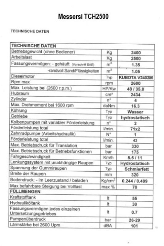 Raupendumper des Typs Messersi TCH 2500, Gebrauchtmaschine in Obrigheim (Bild 10)