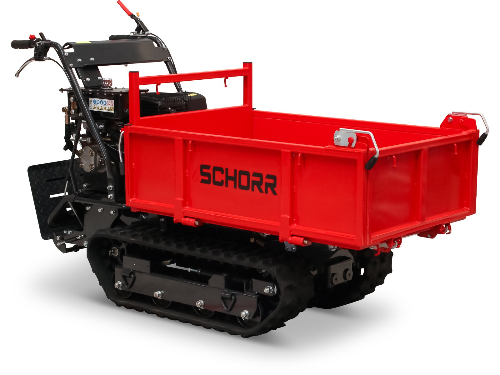 Raupendumper del tipo Schorr Minidumper RR500DHKB2 PRO 500kg mit Kiste, Kipphydraulik und Mitfahrplattform 9,2 PS Motor Raupendumper, Neumaschine In Schüttorf (Immagine 2)