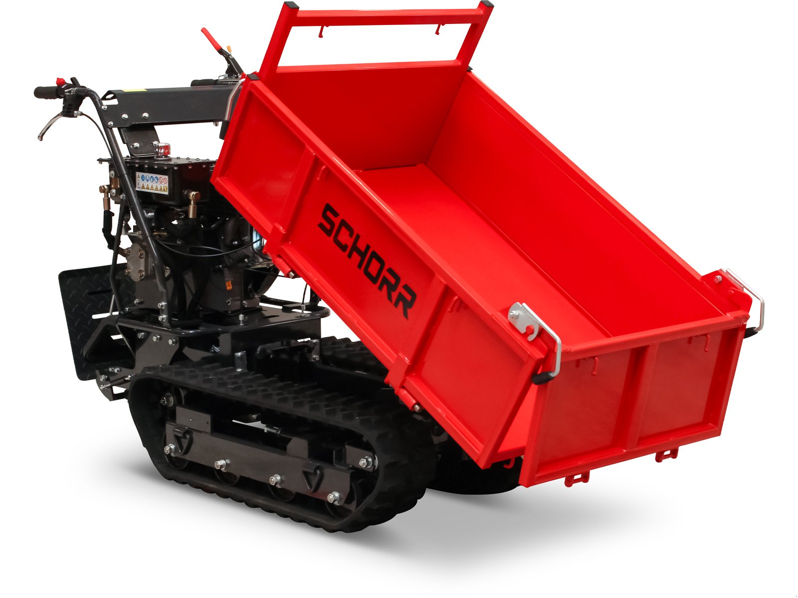 Raupendumper van het type Schorr Minidumper RR500DHKB2 PRO 500kg mit Kiste, Kipphydraulik und Mitfahrplattform 9,2 PS Motor Raupendumper, Neumaschine in Schüttorf (Foto 9)