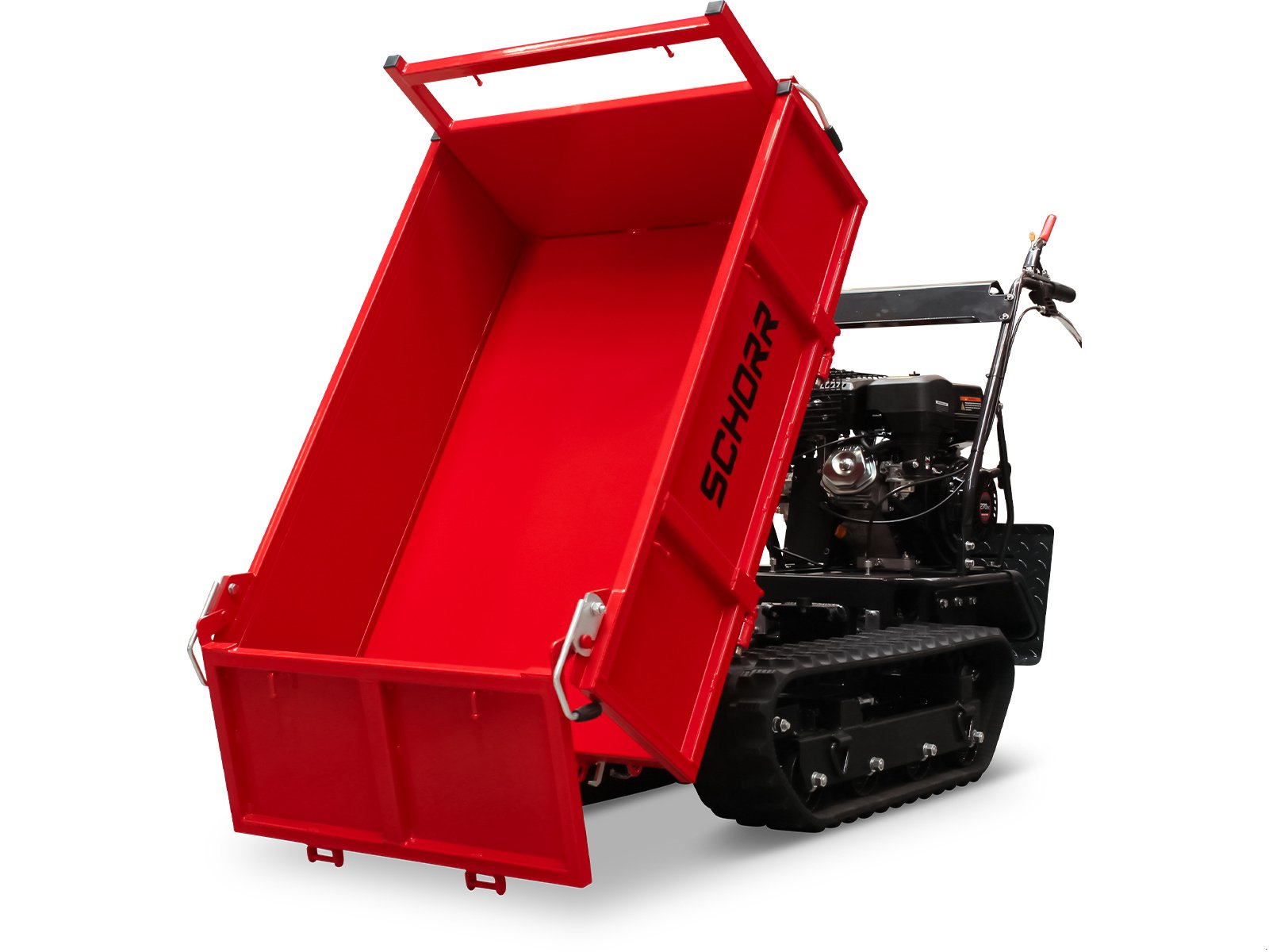 Raupendumper del tipo Schorr Minidumper RR500DHKB2 PRO 500kg mit Kiste, Kipphydraulik und Mitfahrplattform 9,2 PS Motor Raupendumper, Neumaschine In Schüttorf (Immagine 17)