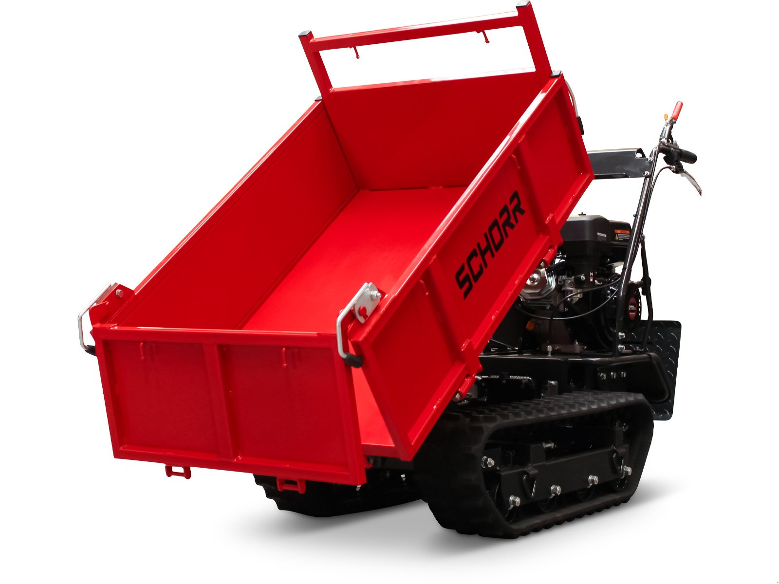 Raupendumper del tipo Schorr Minidumper RR500DHKB2 PRO 500kg mit Kiste, Kipphydraulik und Mitfahrplattform 9,2 PS Motor Raupendumper, Neumaschine In Schüttorf (Immagine 18)